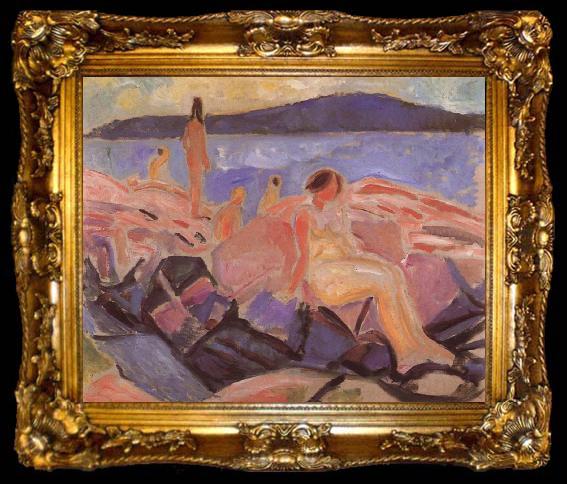 framed  Edvard Munch No title, ta009-2